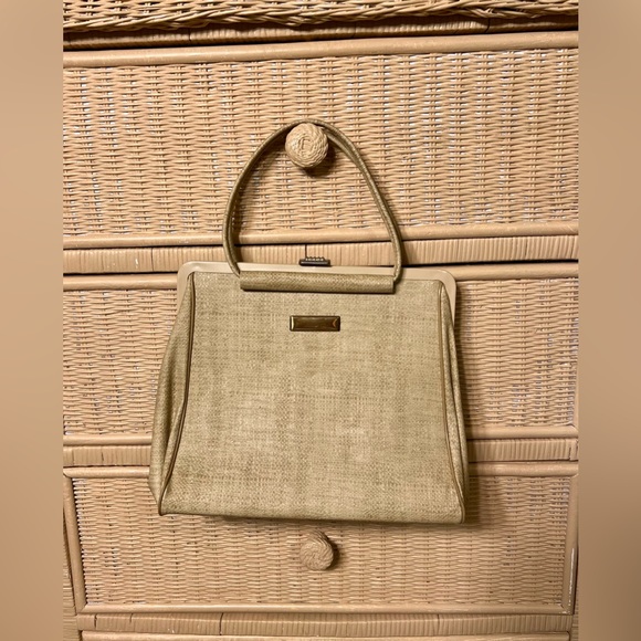Vintage 60s Beige Doctor Bag [RARE] - Picture 3 of 14